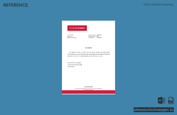 Norwegische Bank, norwegische Schließung, Referenzbeispiel, Vorschau